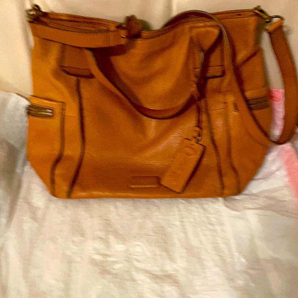 Fossil tote strap purse